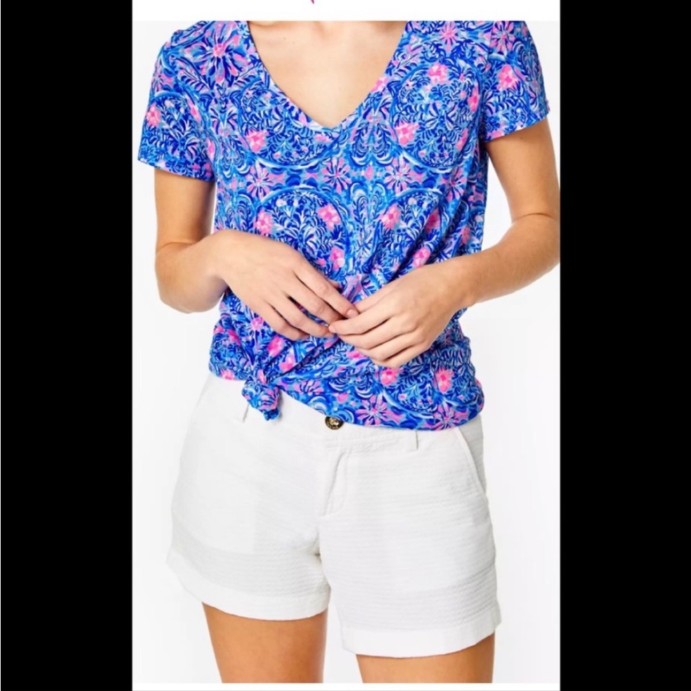 Lilly Pulitzer Callahan 5” Shorts in white jacquard
